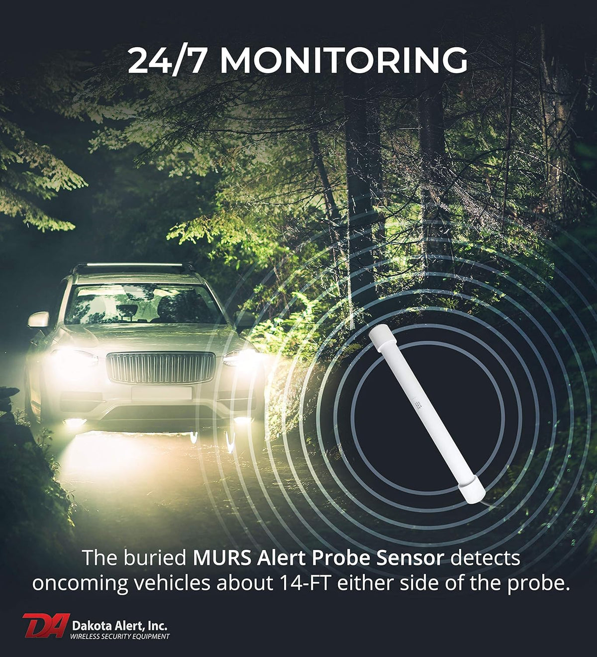 MURS Alert Probe Sensor Metal Detecting Wireless Transmitter with 50-FT Direct Burial Cable A84246