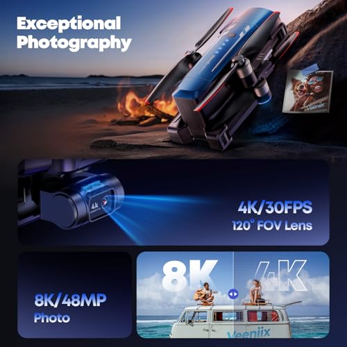 8K Camera Drone with 3-Axis Gimbal J215