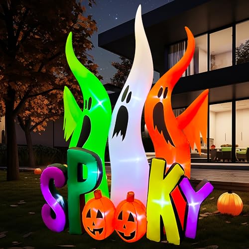 8 FT LED Lighted Inflatable Ghosts V830597
