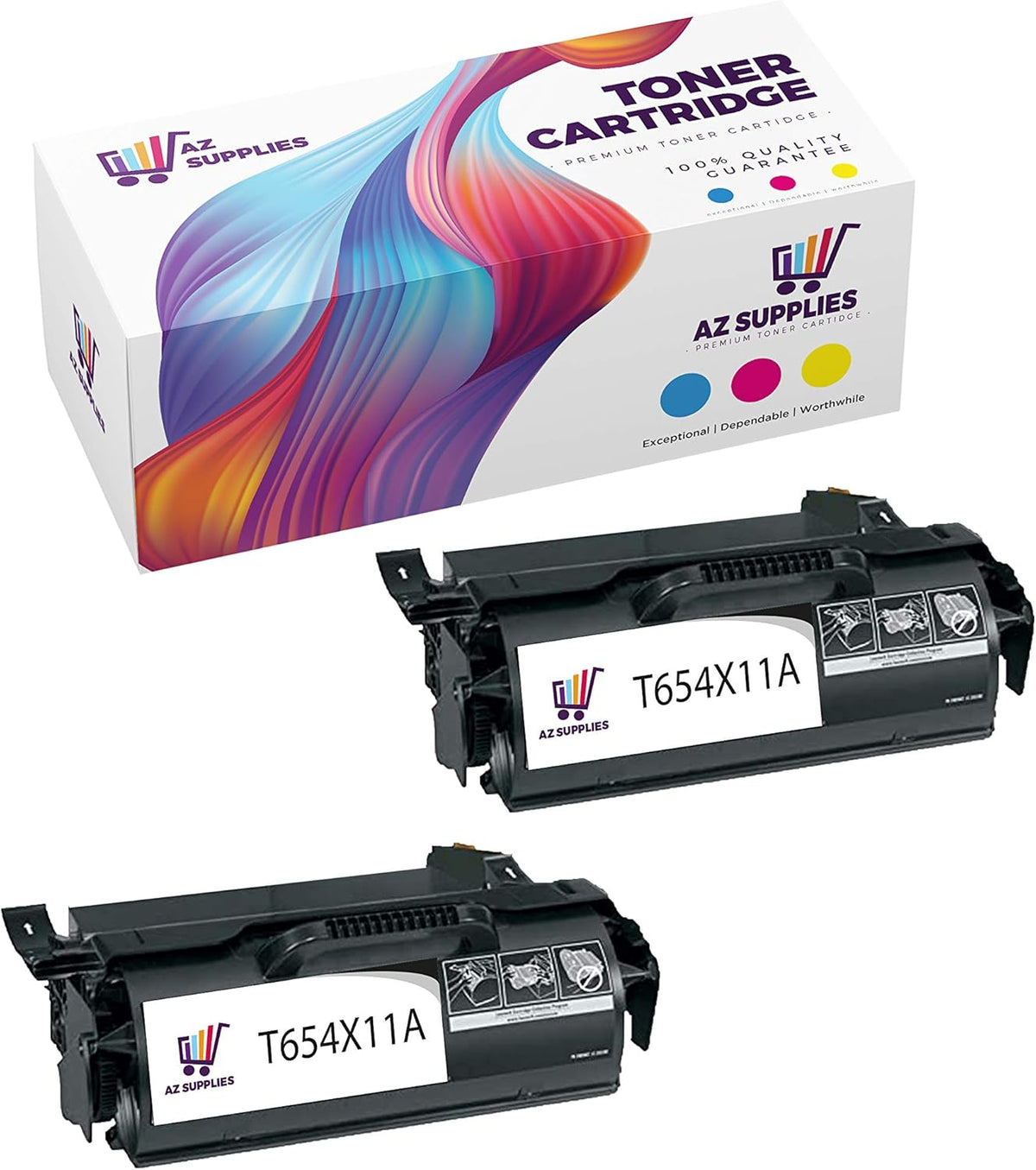 Black Toner Cartridge 2 Packs L6228
