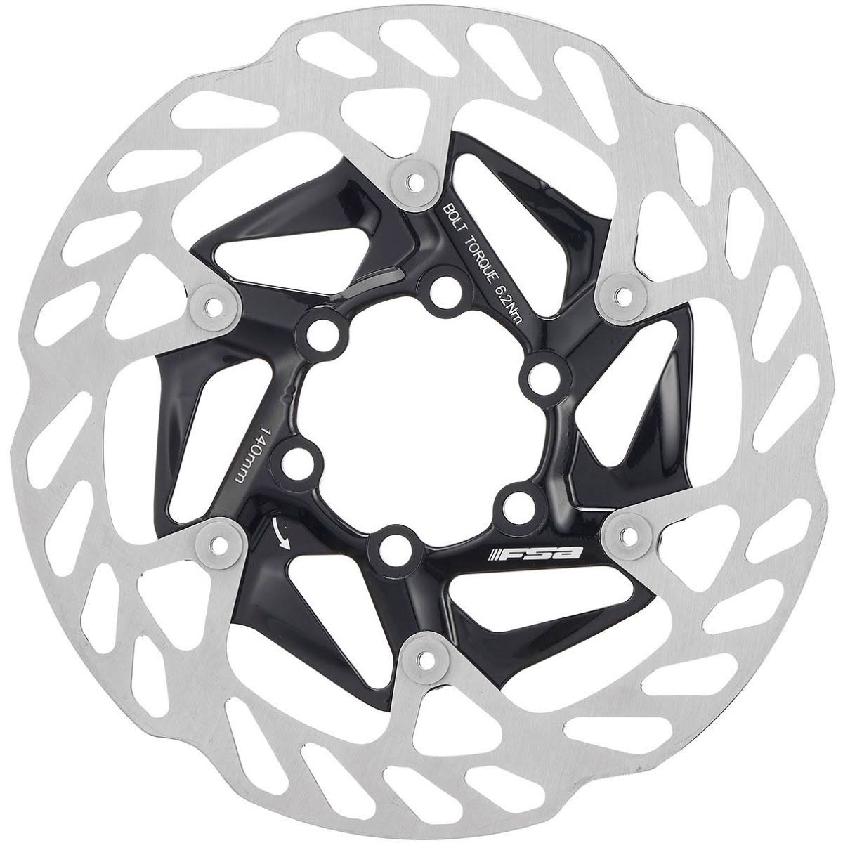 140mm Black-Silver Disc Brake Rotor D380088