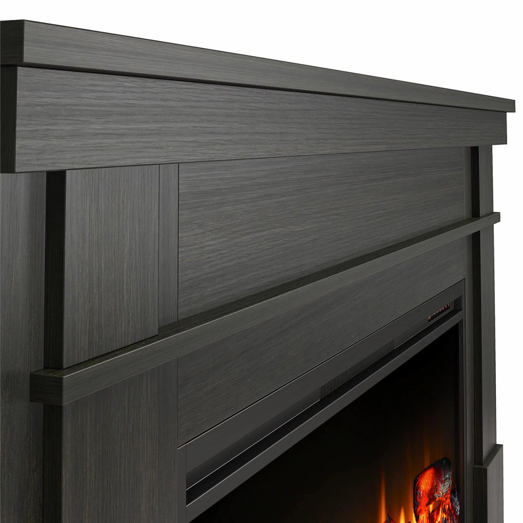 Wide Mantel with Linear Electric Fireplace W533714