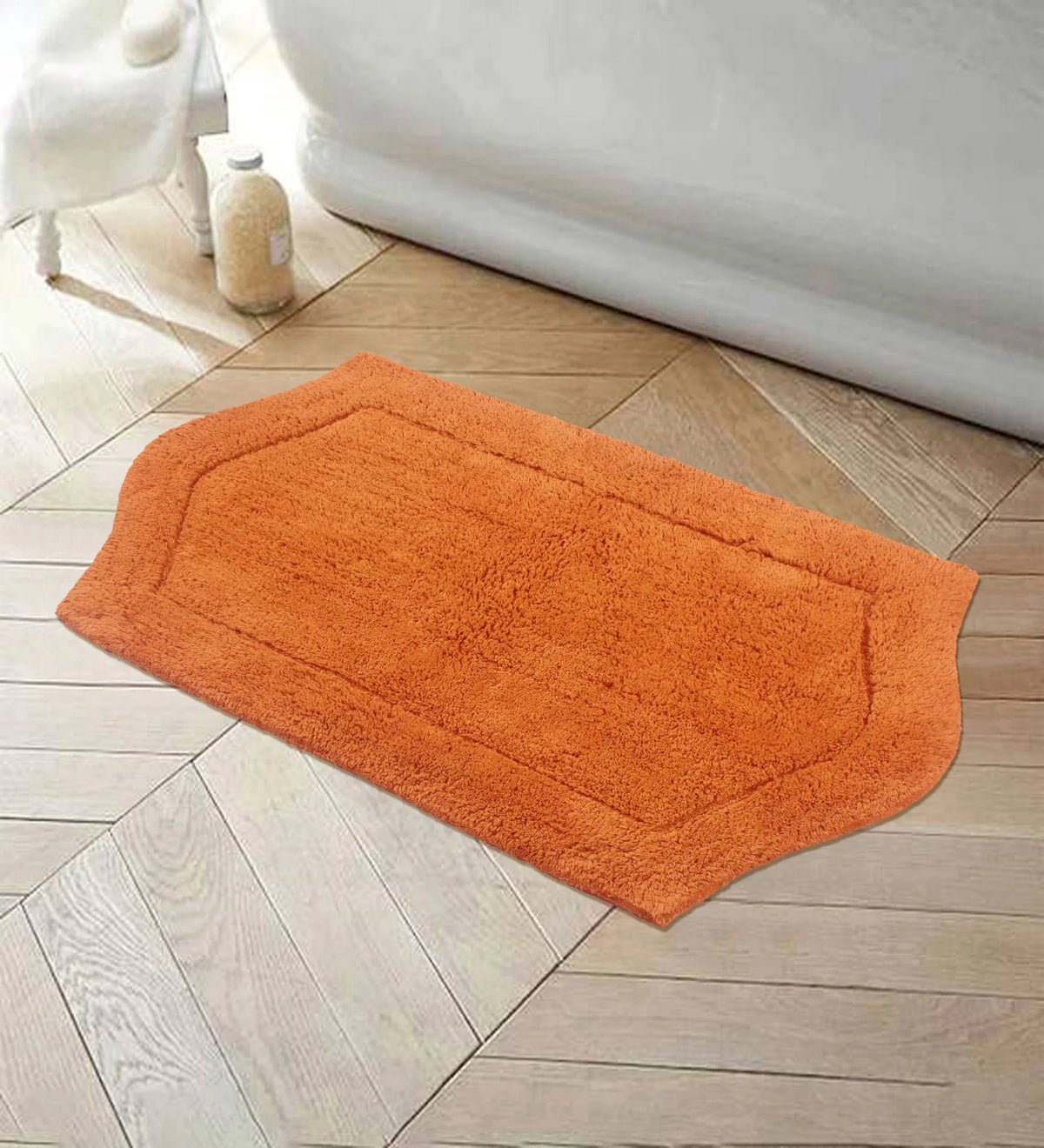 100% Cotton Tufted Non-Slip Bath Rug 21"x34" E401