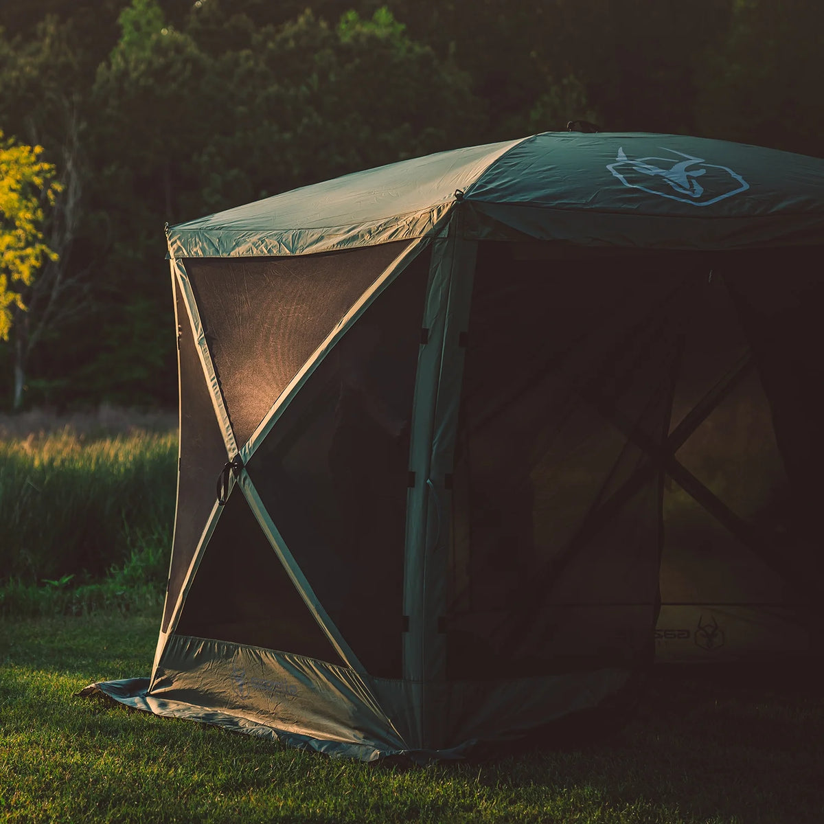 Alpine Green 5-Sided Portable Gazebo with 3pk Wind Panels S21442