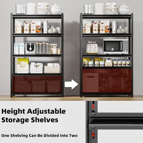 72" H Heavy Duty Metal Shelving 3500LBS Adjustable Storage Shelves Z712