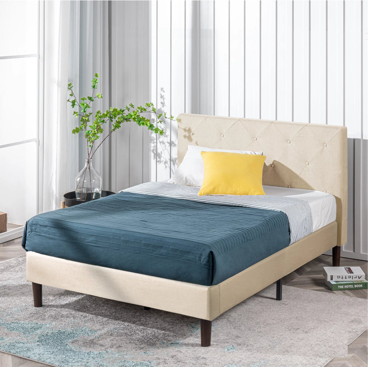 Upholstered Platform Bed Frame K55970