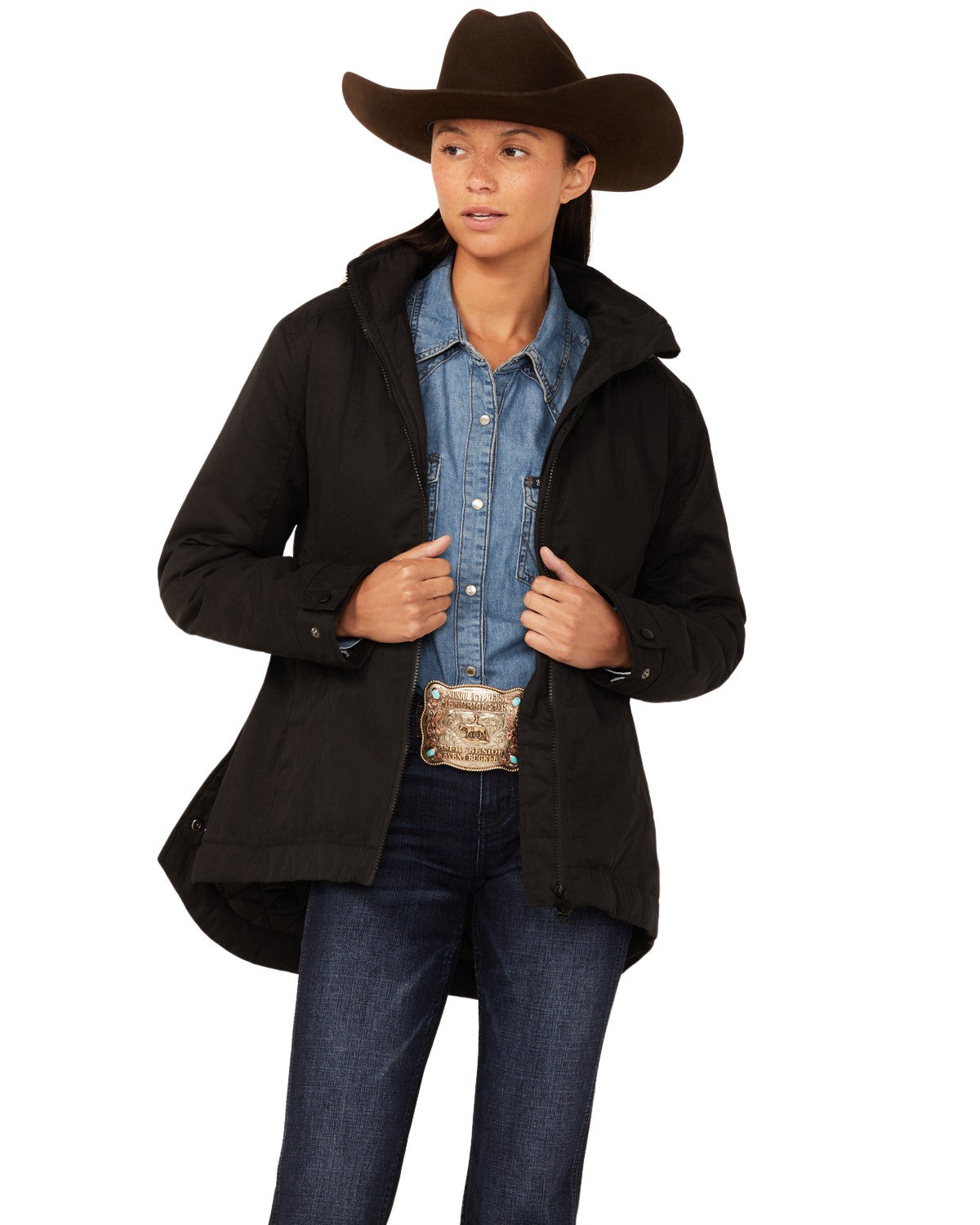 Berber Lined Hooded Hattie Jacket Black X-Large L3184