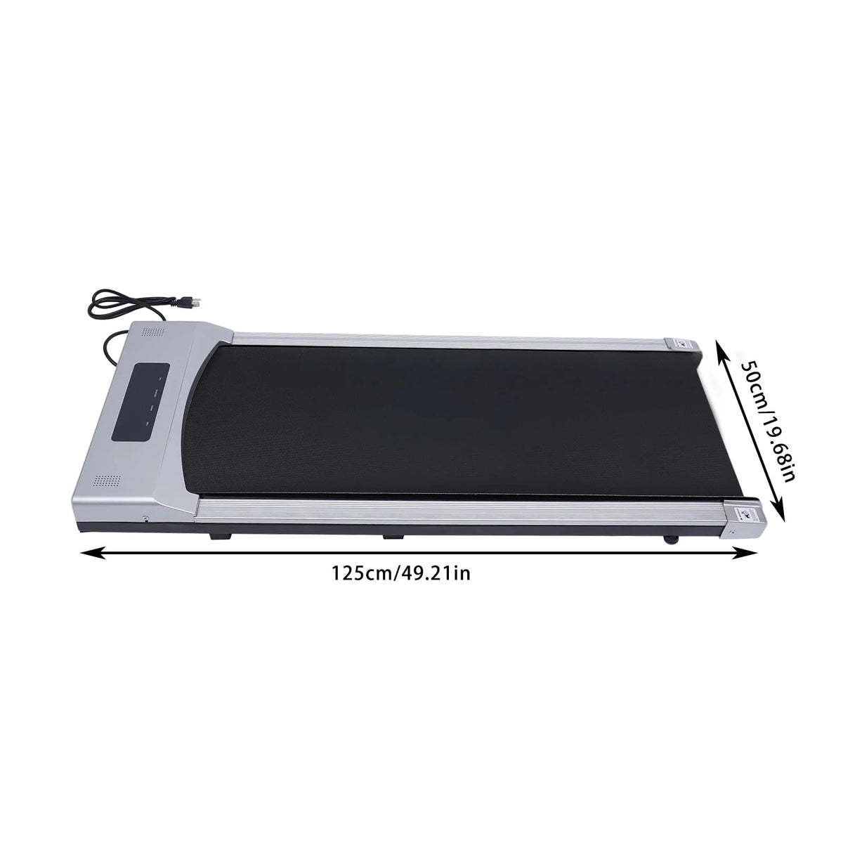 Electric Treadmill Walking Pad Silver Black B933