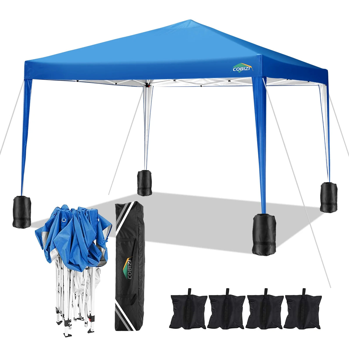 10'x10' Pop up Canopy Tent Blue M490655