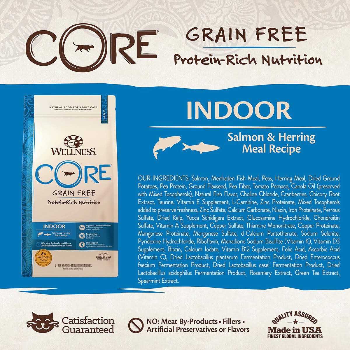 Grain-Free Indoor Salmon & Herring Meal Dry Cat Food Y3663