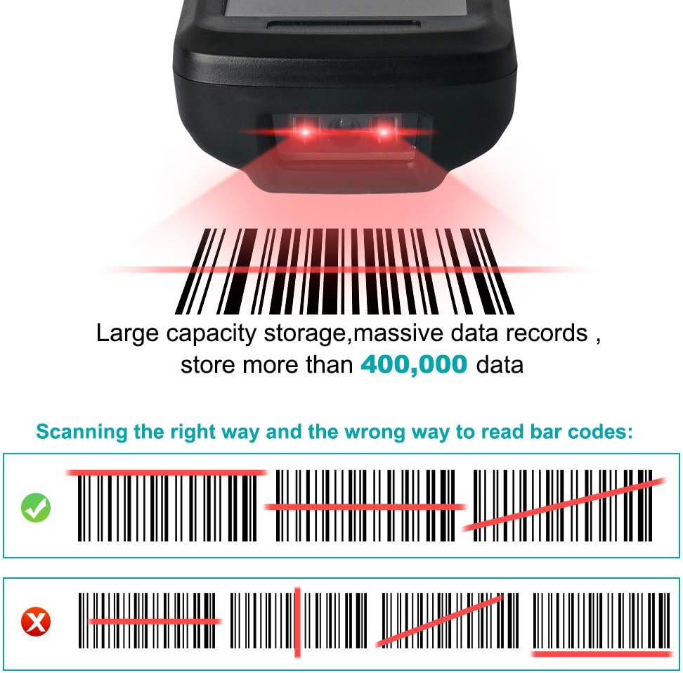 Wireless 1D Portable Inventory Scanner with TFT Color LCD Screen R4130