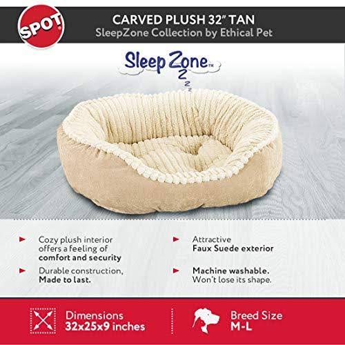 Tan Plush Cuddler Step-In Bed B68066
