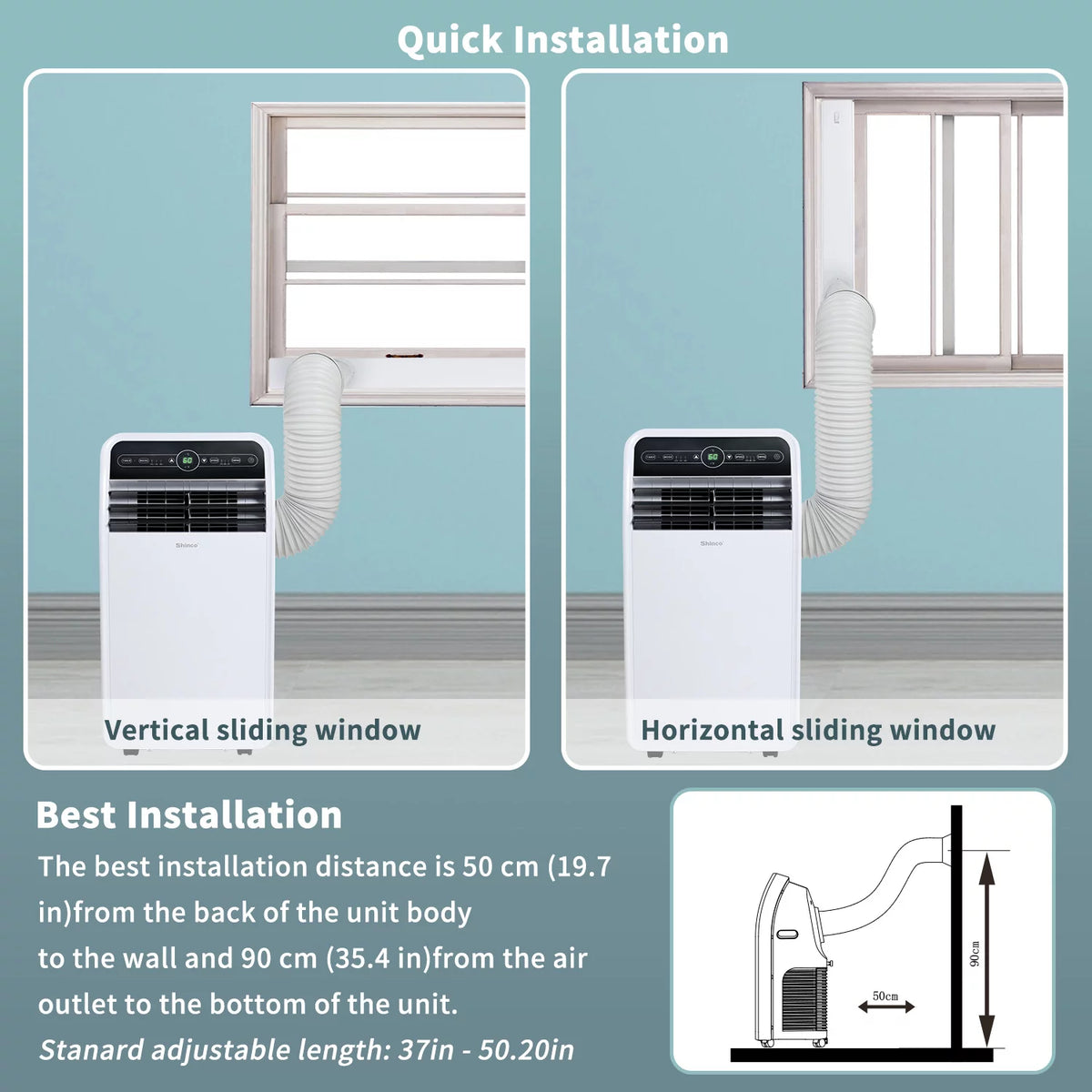 7800BTU 3 in 1 Portable Air Conditioner with Remote Control U57077