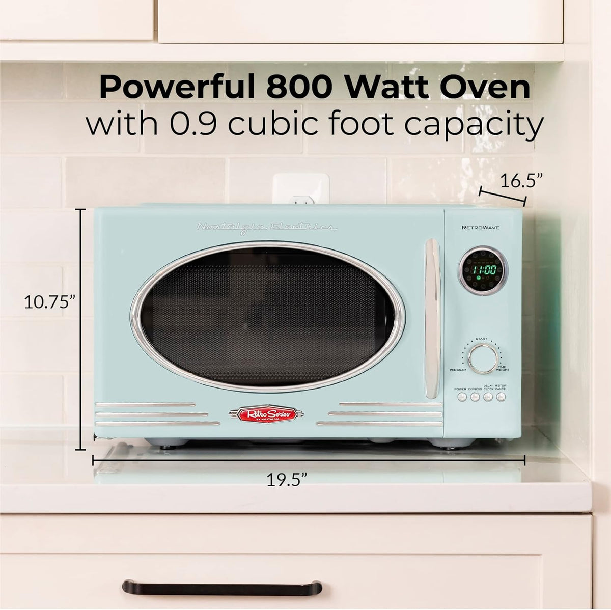 0.9 Cu. Ft. 800-Watts Retro Microwave Oven & Single Serve K-Cup Coffee Brewer C5544