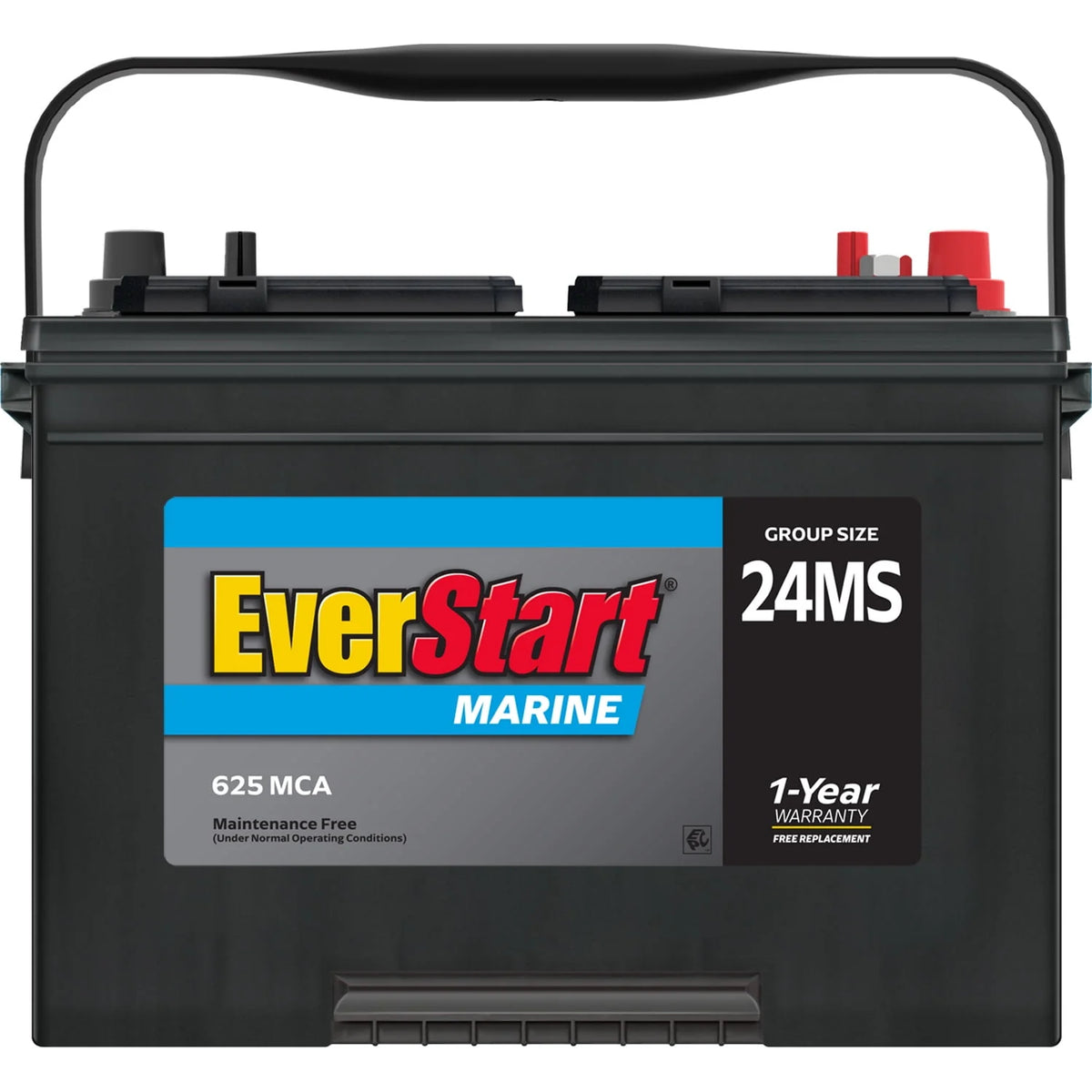 Lead Acid Marine Starting Battery, Group Size 24MS 12 Volt, 625 MCA Q9752