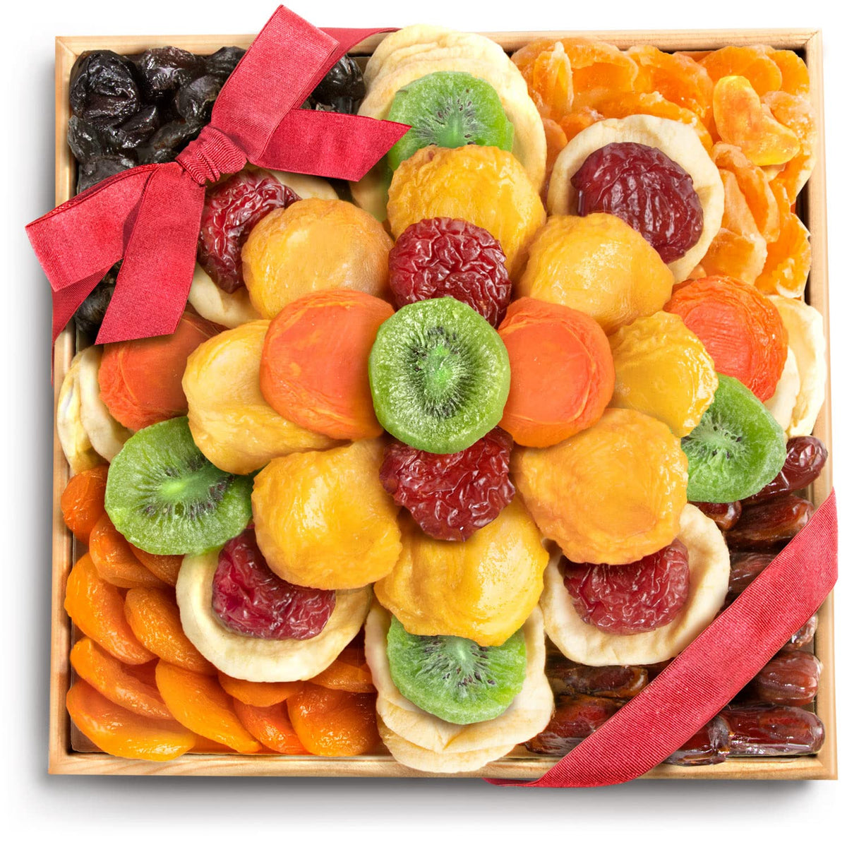 Dried Fruit Deluxe Tray Basket Arrangement P251