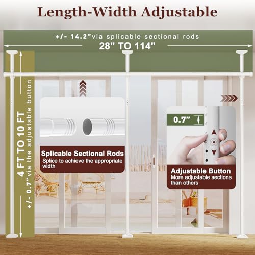 Black Adjustable Room Divider I2426