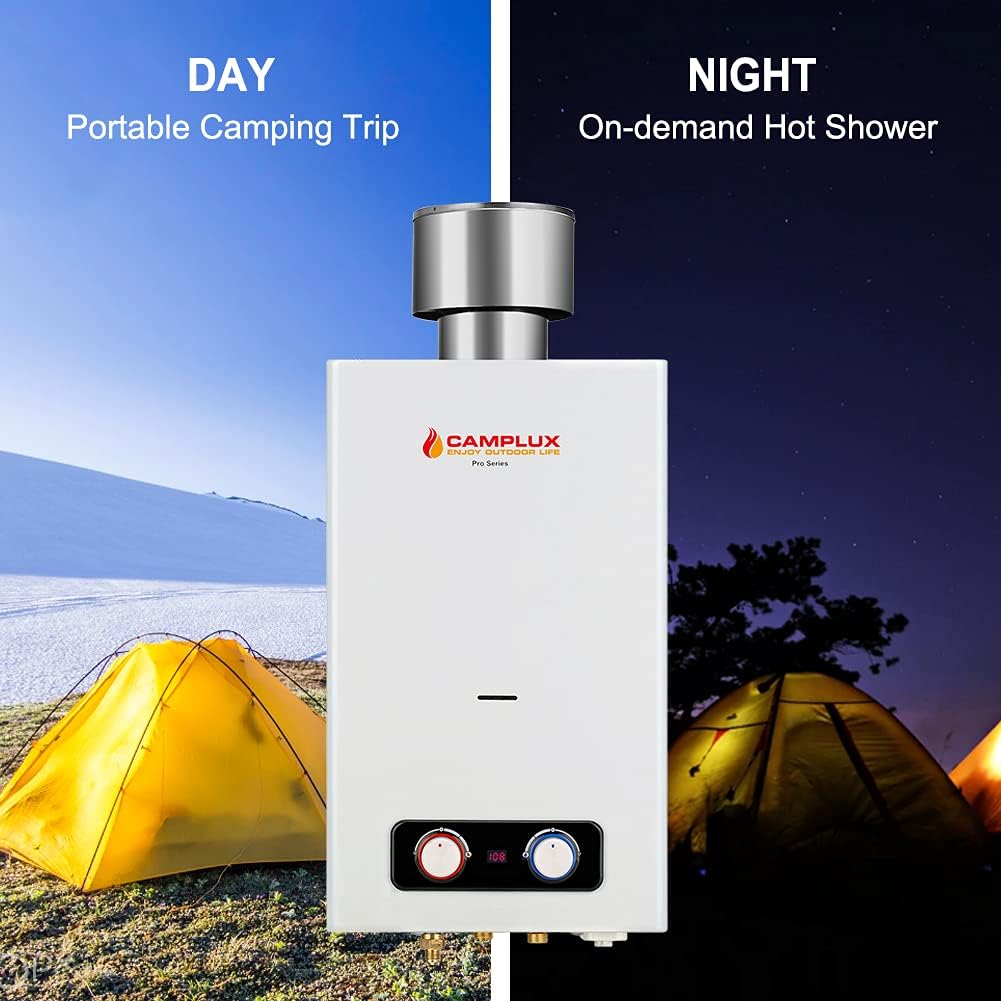 1.58 GPM Outdoor Propane Tankless Water Heater with S/S Rain Cap T313