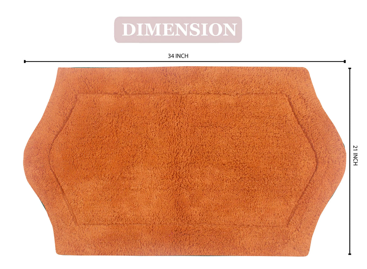 100% Cotton Tufted Non-Slip Bath Rug 21"x34" E401