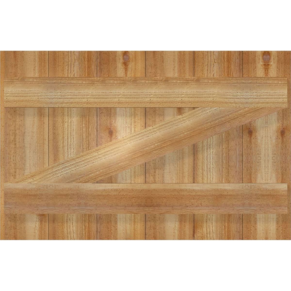 Rough Sawn Western Red Cedar Board-n-Batten Shutters Z345
