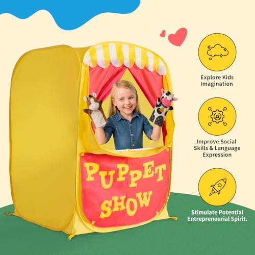 Lemonade Stand Puppet Show Theater Play Tent F4601