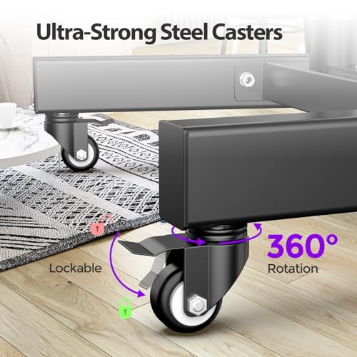Mobile TV Stand with Wheels for 26-60 Inch Flat Curved TVs C293