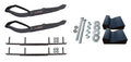 Black MTX Snowmobile Skis with 8" Round Bars Complete Kit B629