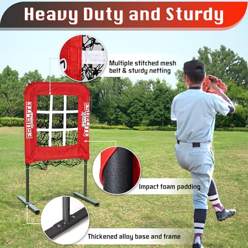 9 Hole Pitching Net with Strike Zone O1959