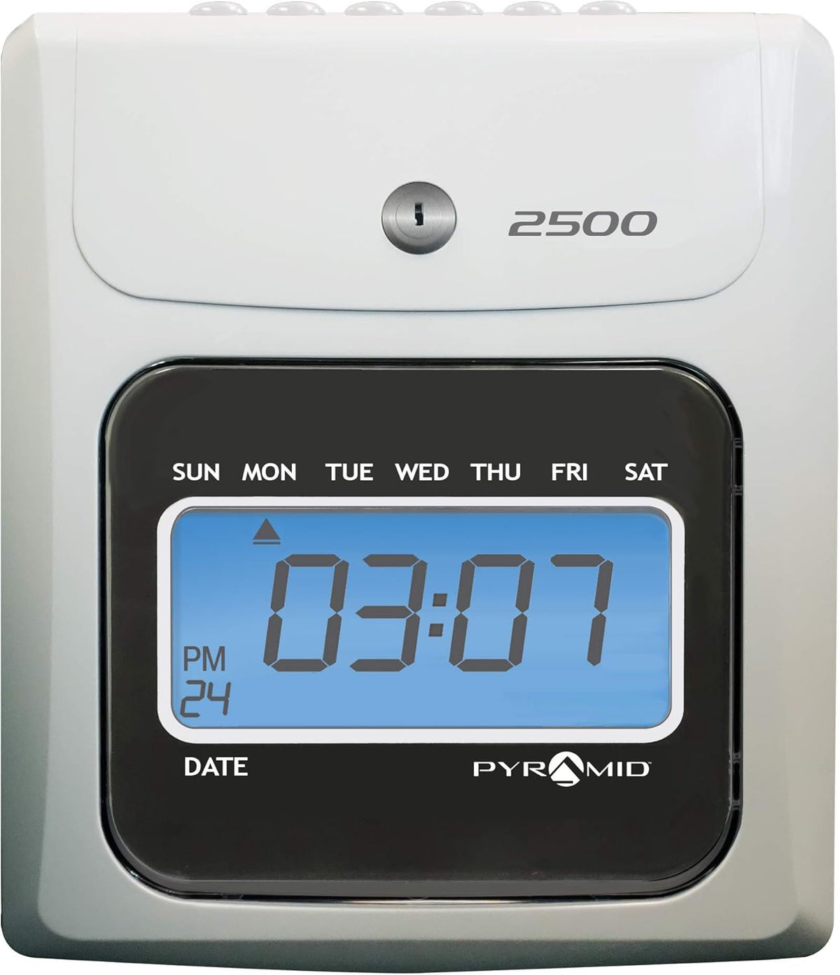 Time Clock Bundle with 100 Time Cards, Two Ink Ribbon Cartridges, 10 Slot Time Card Rack and Two Security Keys Y312496