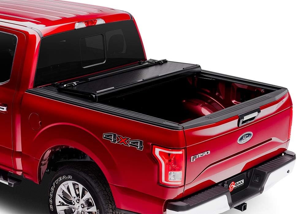 Black Hard Folding Truck Bed Tonneau Cover O5569