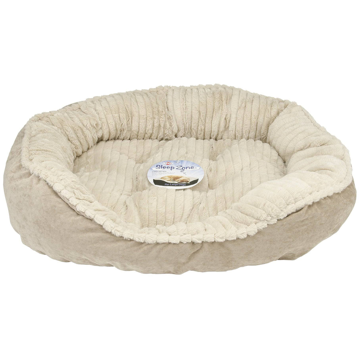 Tan Plush Cuddler Step-In Bed B68066