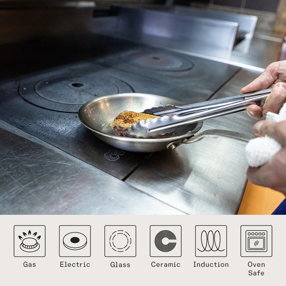 8-inch Stainless Steel Frying Pan A8326