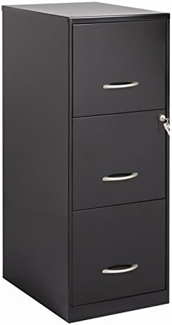 Black 3 Drawer Letter File Cabinet W525349