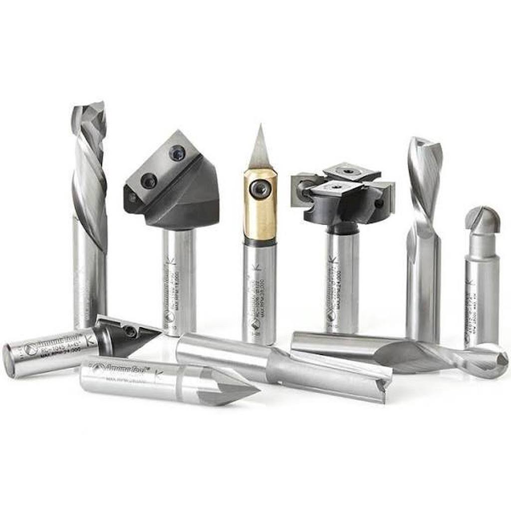 10-pc CNC Router Bit Collection, 1/2 inch Shank V168