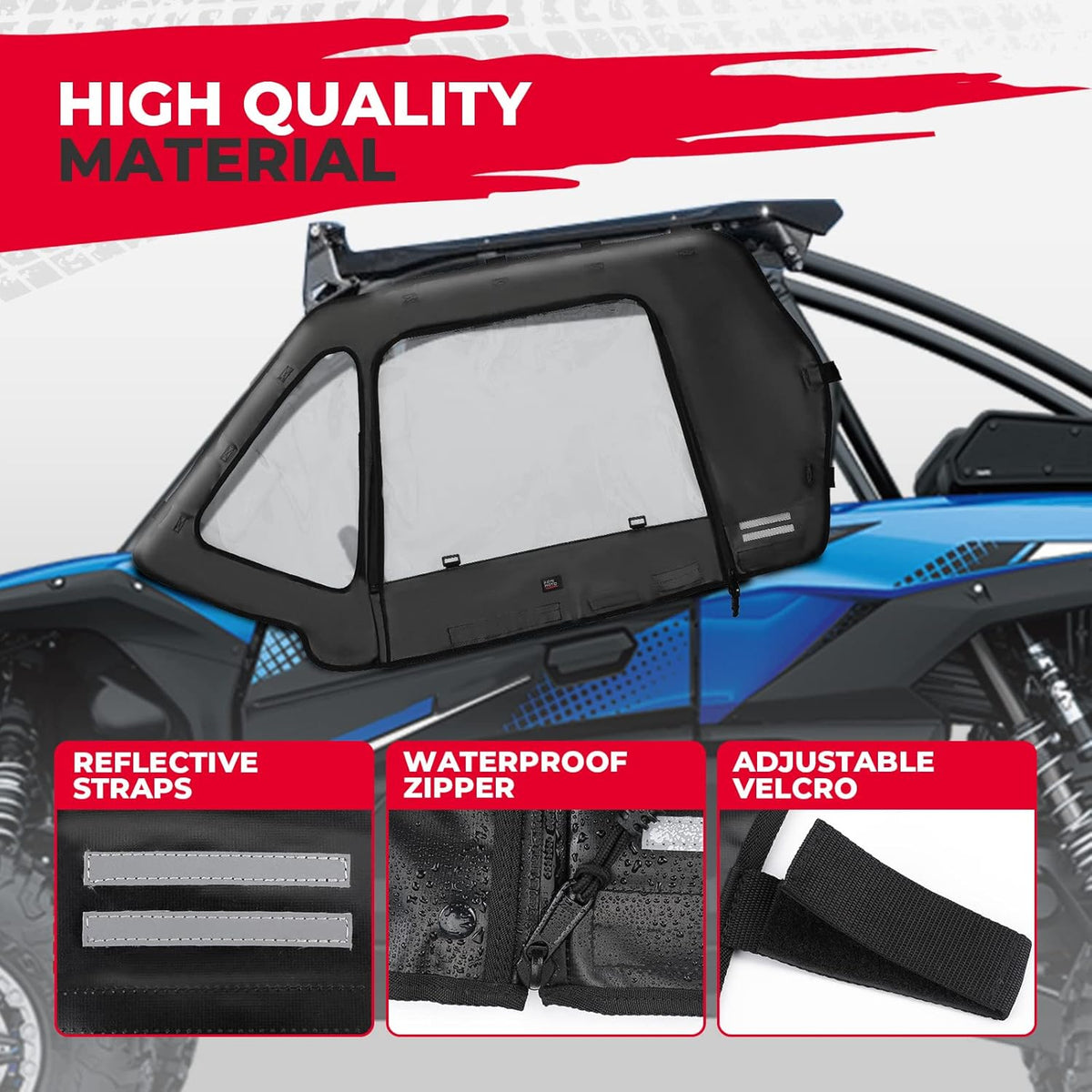 Upgraded Soft Upper Doors Set for Kawasaki Teryx KRX 1000 U14597