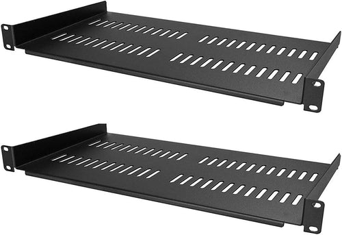 250mm 1U Heavy Duty Steel Sliding Shelf 2 Pack N986956