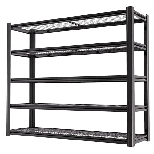 72" H Heavy Duty Metal Shelving 3500LBS Adjustable Storage Shelves Z712