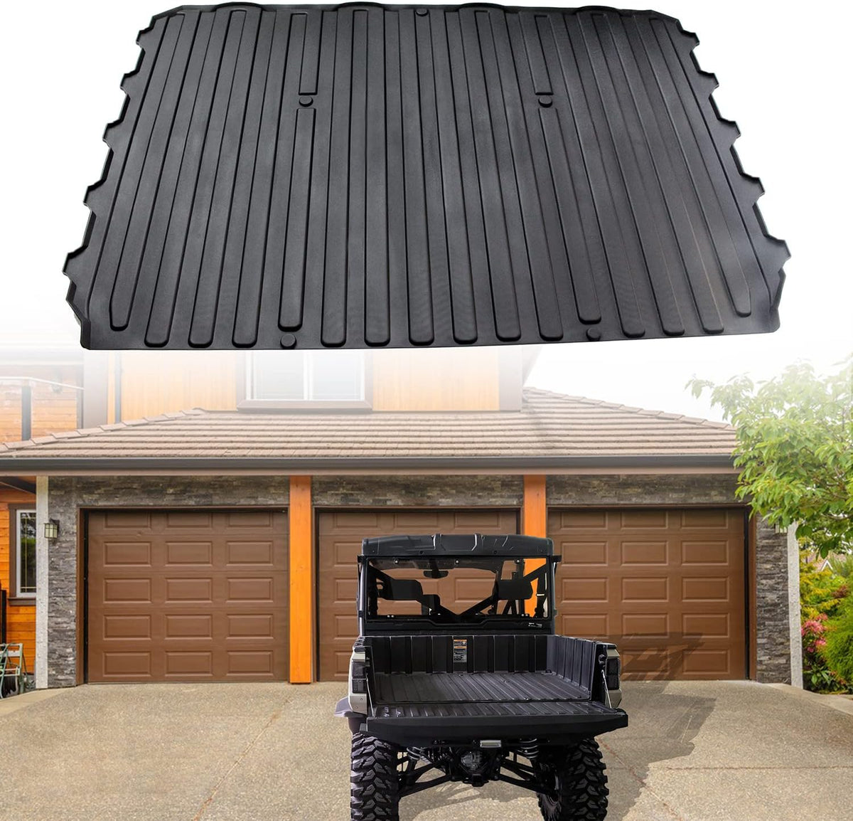 Rubber Bed Mat Liner for Polaris Ranger XP 1000 Crew E44032