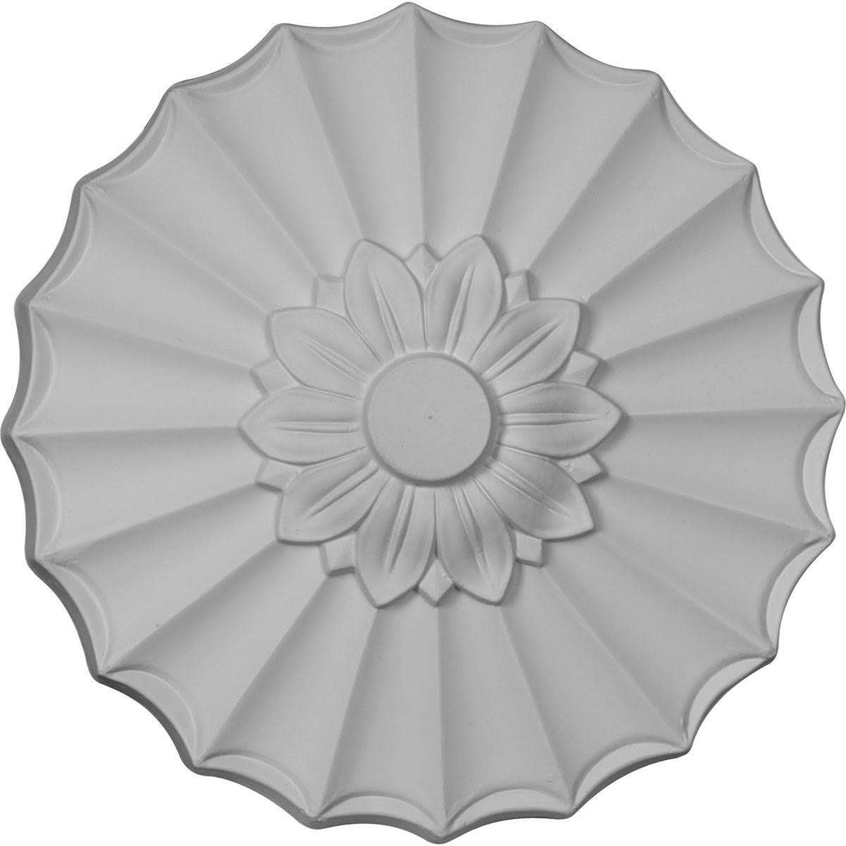 9x22OD x 1 3/8x22P Hand-Painted Flash Blue Ceiling Medallion K490