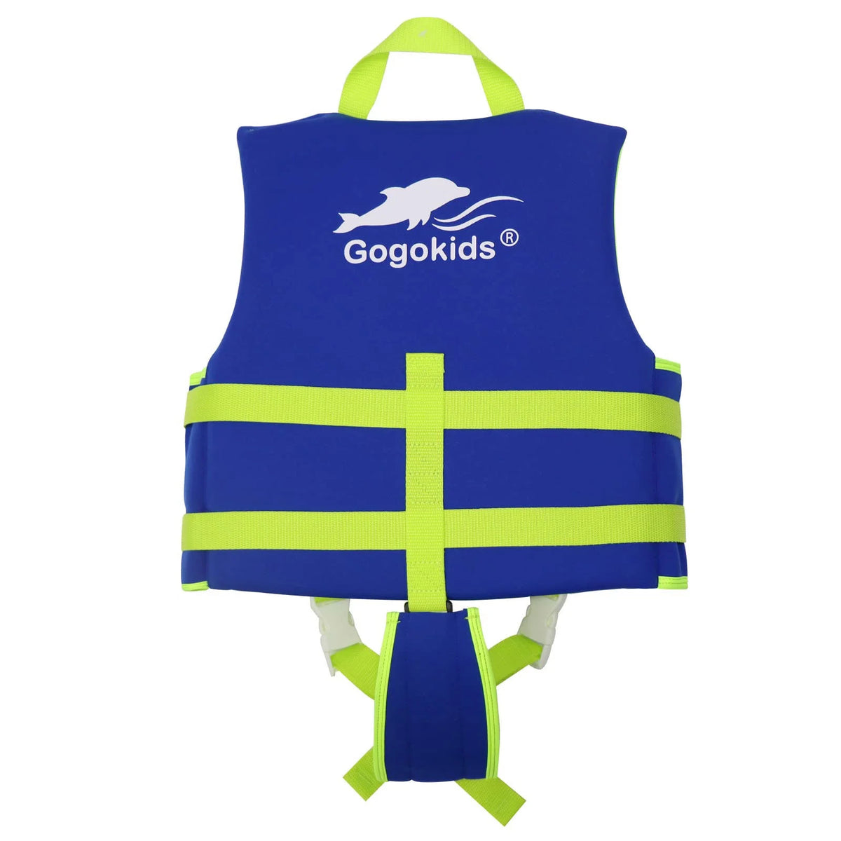 Blue Inflatable Kids Life Jacket with Adjustable Safety Strap H595