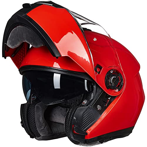 Matte Black Large Modular Full Face Motorcycle Helmet E88173