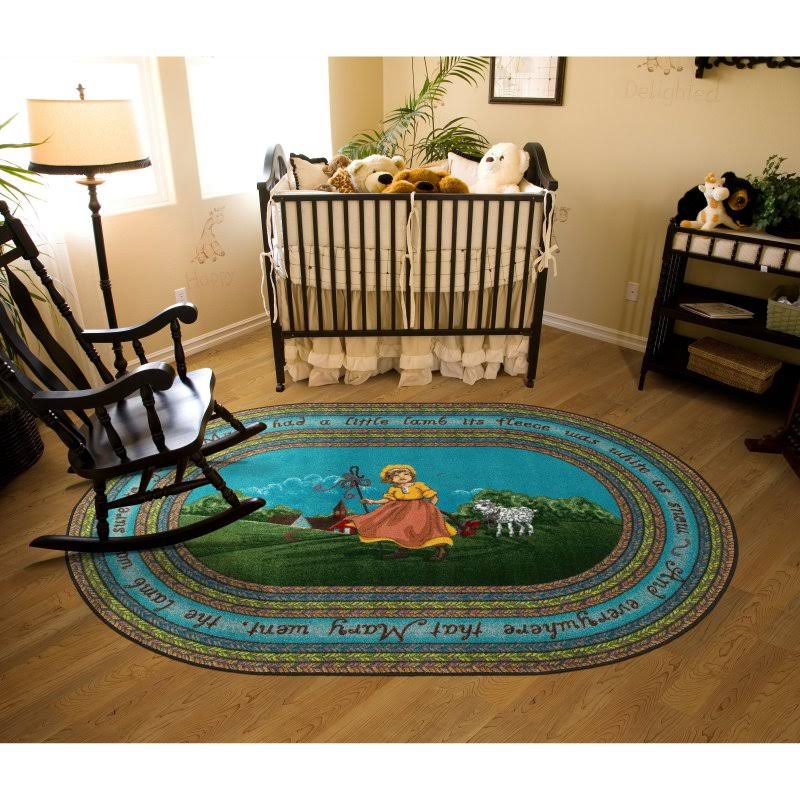 3x5 Oval Multi Rug H8709