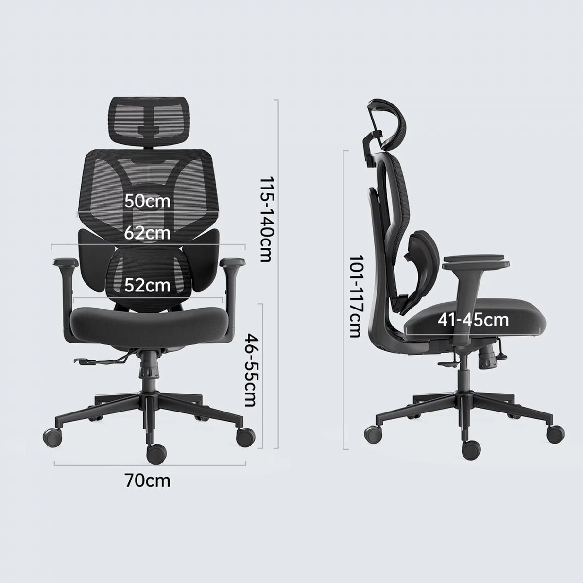 Black Ergonomic Mesh Office Chair X211