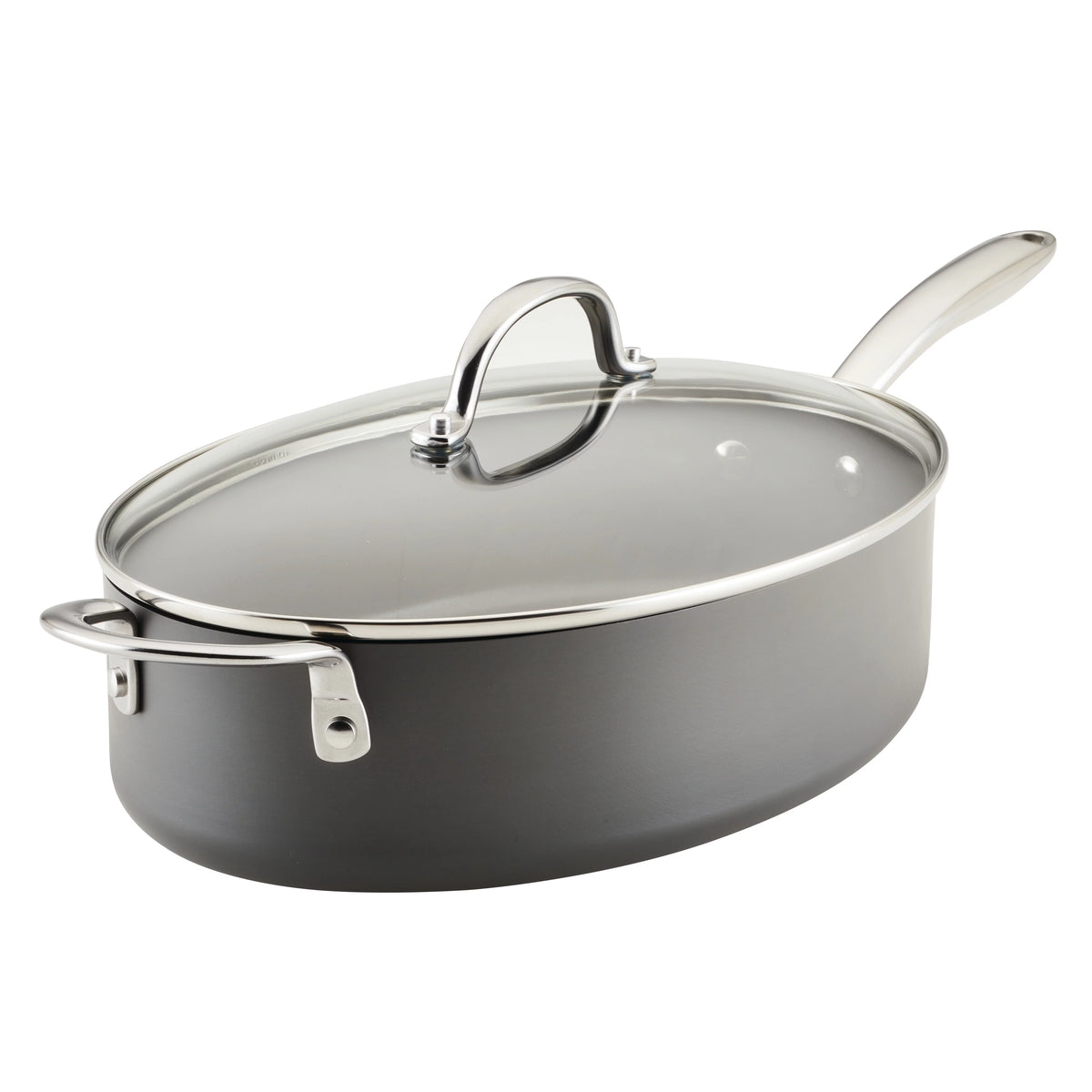 Hard Anodized Nonstick 5 qt Oval Saute Pan B25645