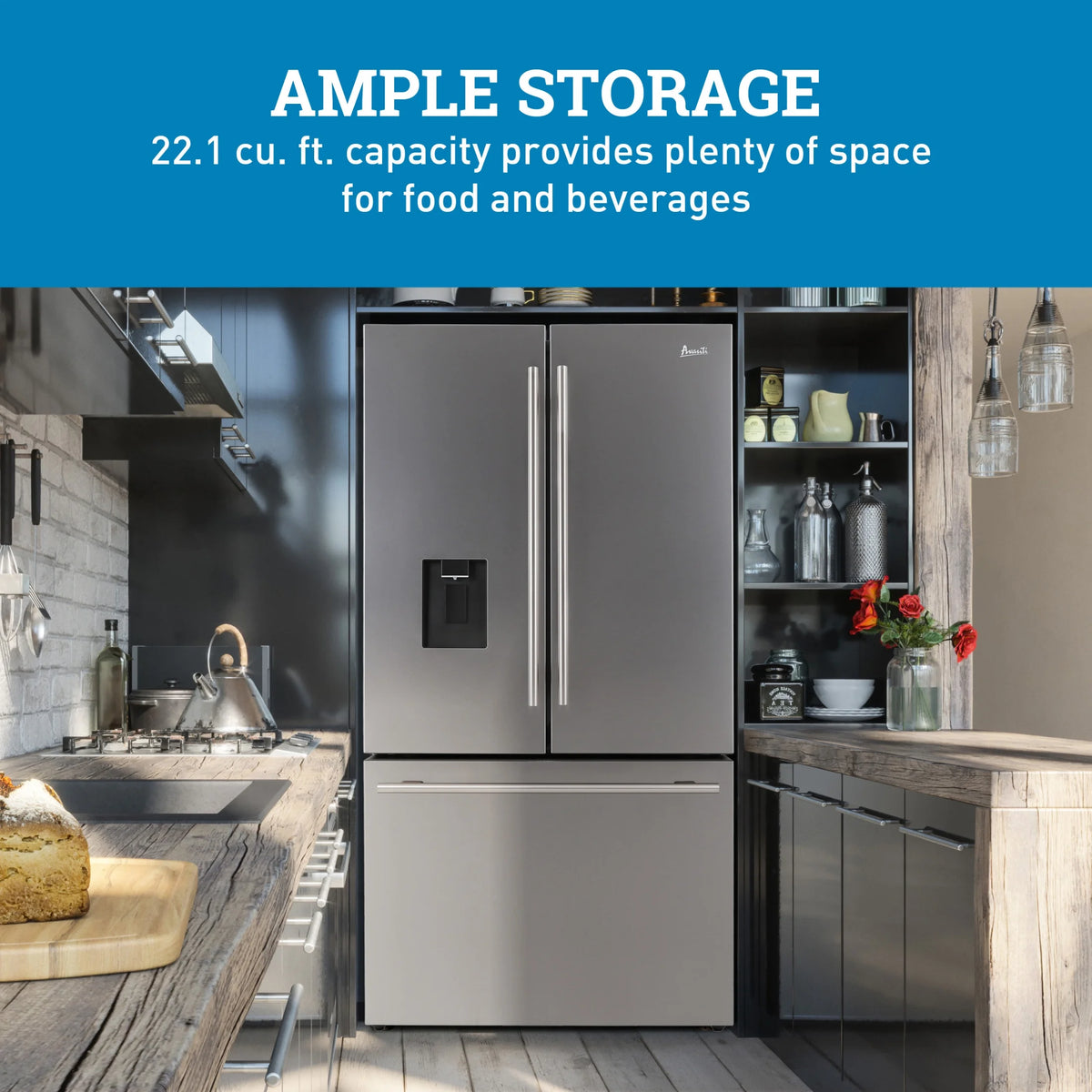 22.1 cu ft Stainless Steel Refrigerator G2459