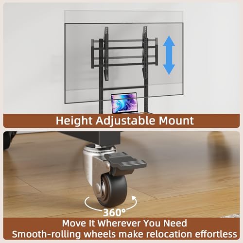 Rolling TV Stand with Wheels and Mount Z100768