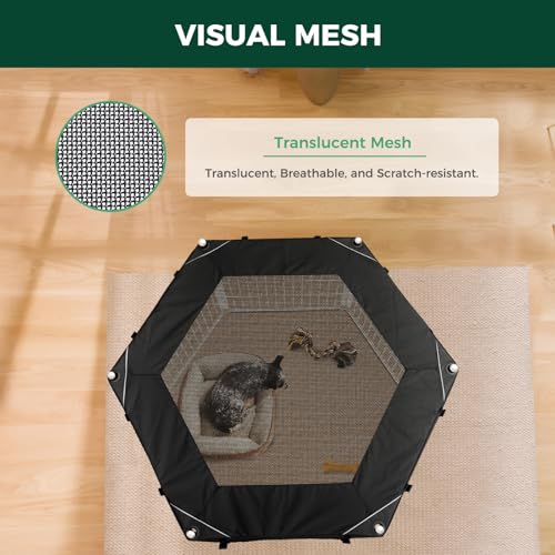 Black 24 Inch 8 Panel Heavy Duty Dog Playpen T201