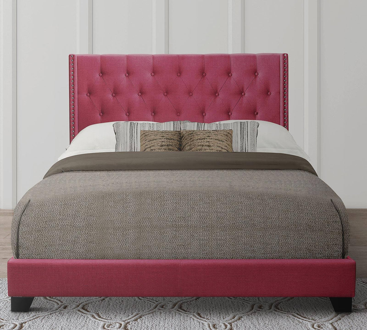 Dark Gray King Bed Set Y929