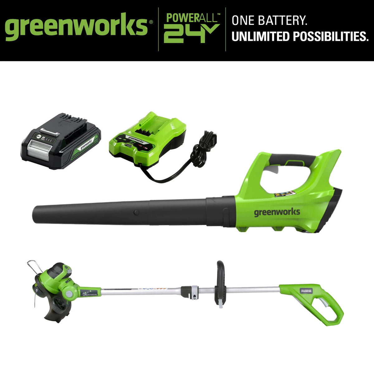 Cordless String Trimmer and Blower Combo U40369