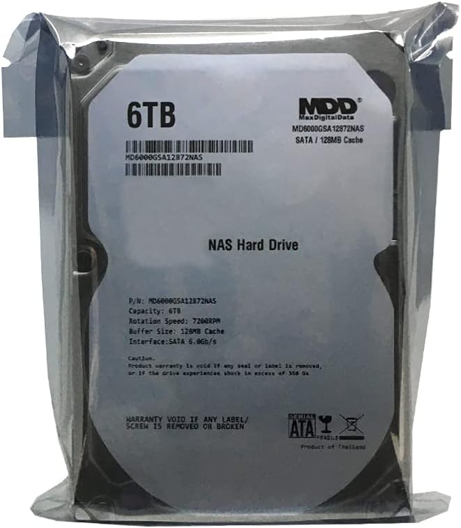 6TB 7200RPM 128MB Cache SATA 3.5inch Internal Hard Drive N3598